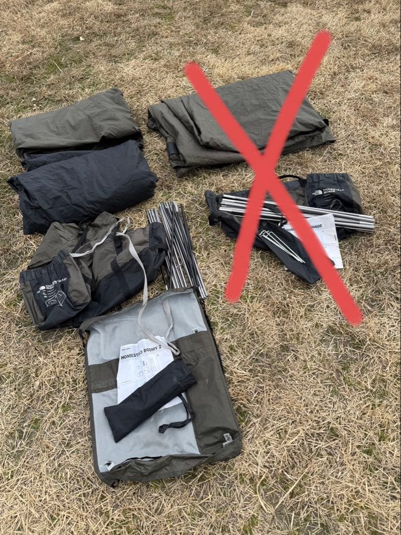 ノースフェイス　ホームステッドルーミー2 テントのみ