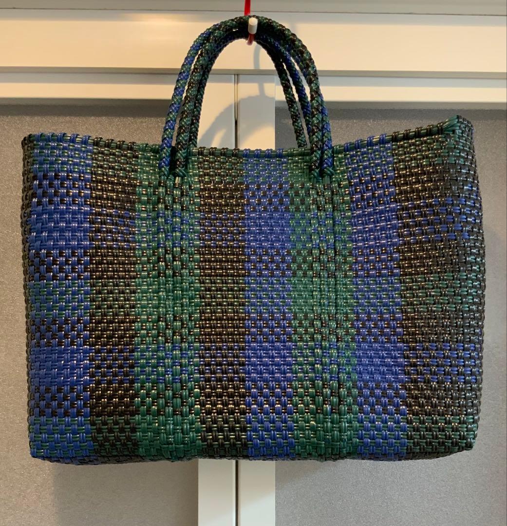 【新品未使用】メルカドバッグ チェック　 ブラックウォッチ　SHORT S①