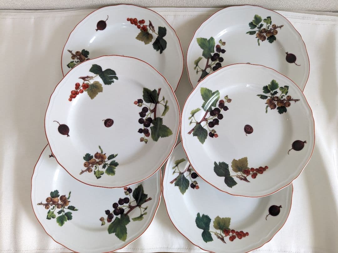 リチャードジノリ 木の実 果実 プレート 6枚セット