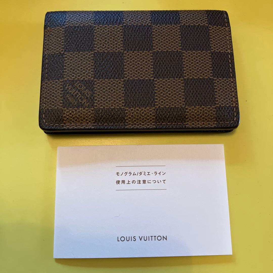 【美品】Louis Vuitton ダミエレザー名刺入れ