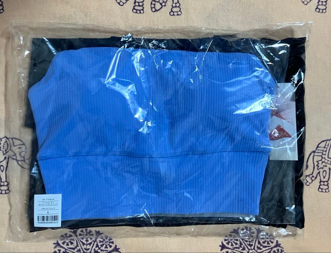 新品未使用WEB限定バックツイストセパレートタンクトップ スモークブラックS