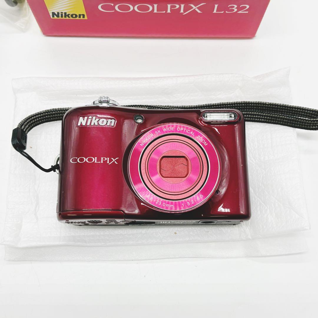動作ok✨NIKON ニコン デジカメ L32 コンデジ 箱付 COOLFIX