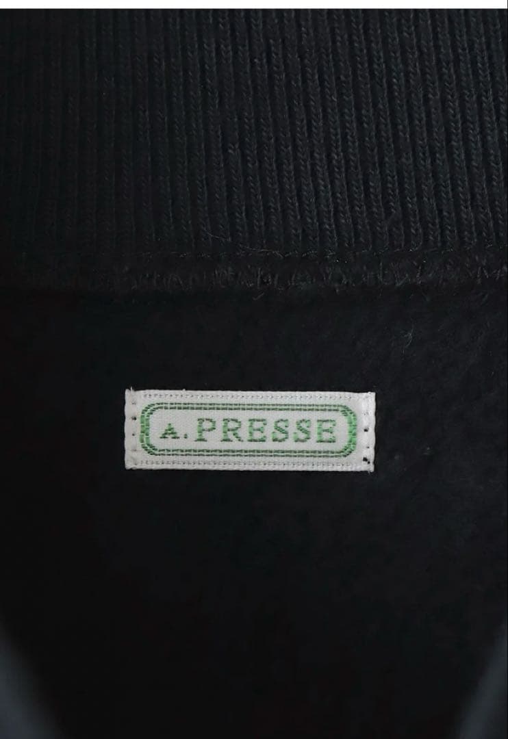 Y*a様 A.PRESSE Half Zip Rib Collar Sweats