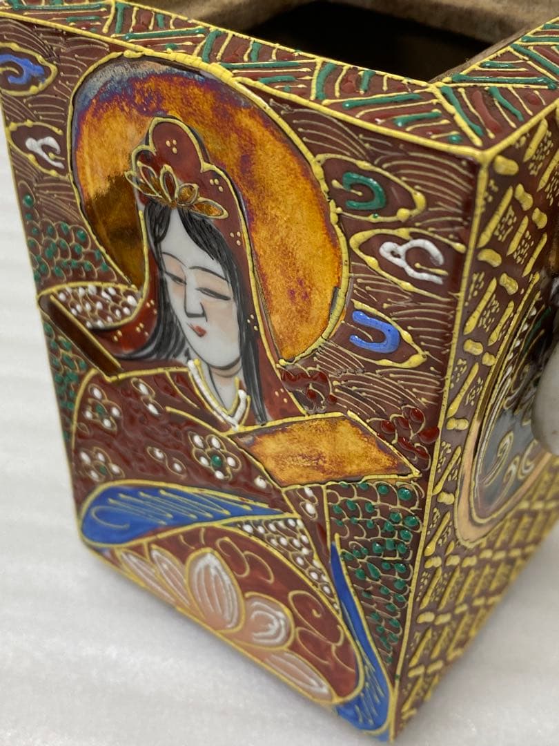 3-3034 香炉　薩摩焼　アンティーク