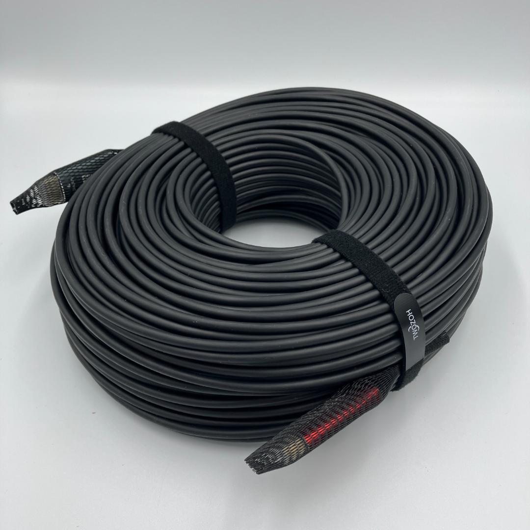 0210-03 美品 Twozoh HDMI 光ファイバーケーブル 100M