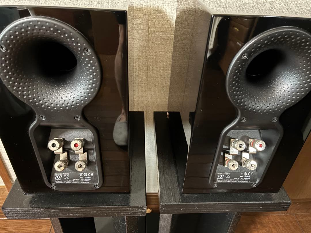 【値下げ】B&W 707S2 ピアノブラック ブックシェルフスピーカー