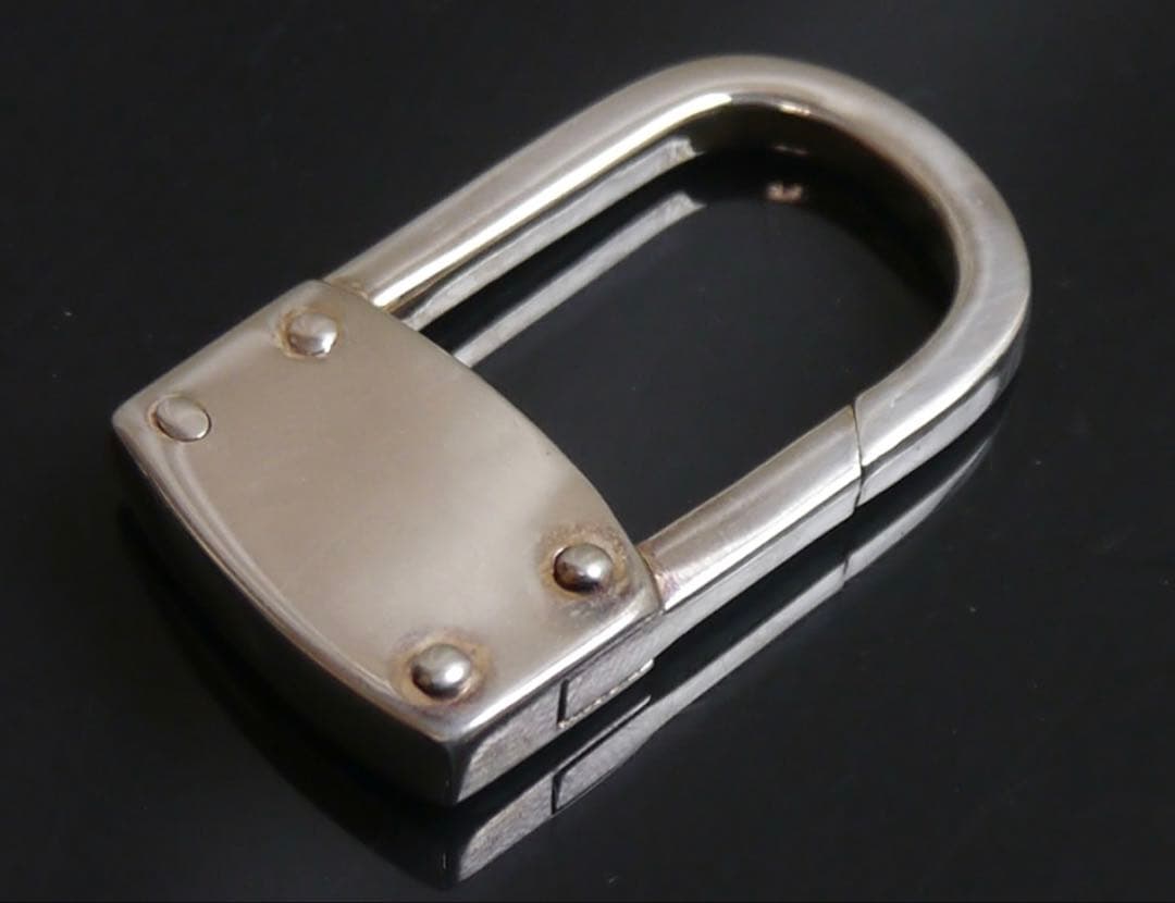 極上品 ティファニー キーリング カラビナ 南京錠 パドロック シルバー925