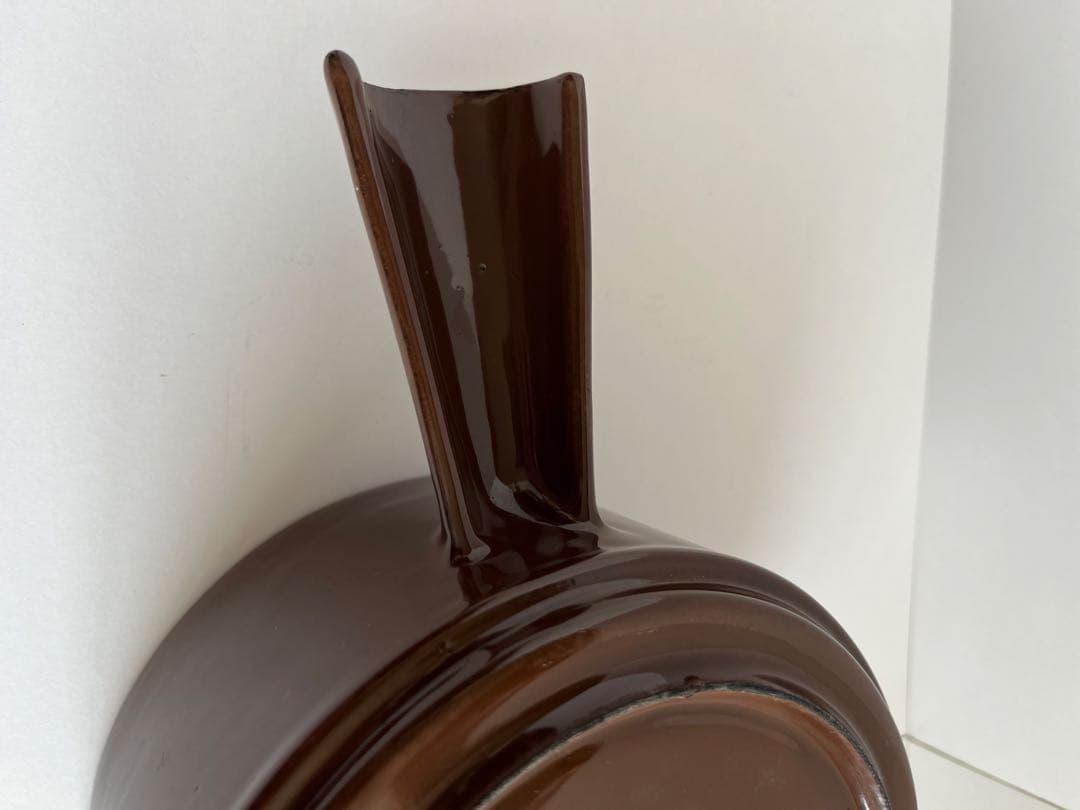 希少　廃盤　ヴィンテージ ストウブ　フォンデュ鍋　チョコレート色