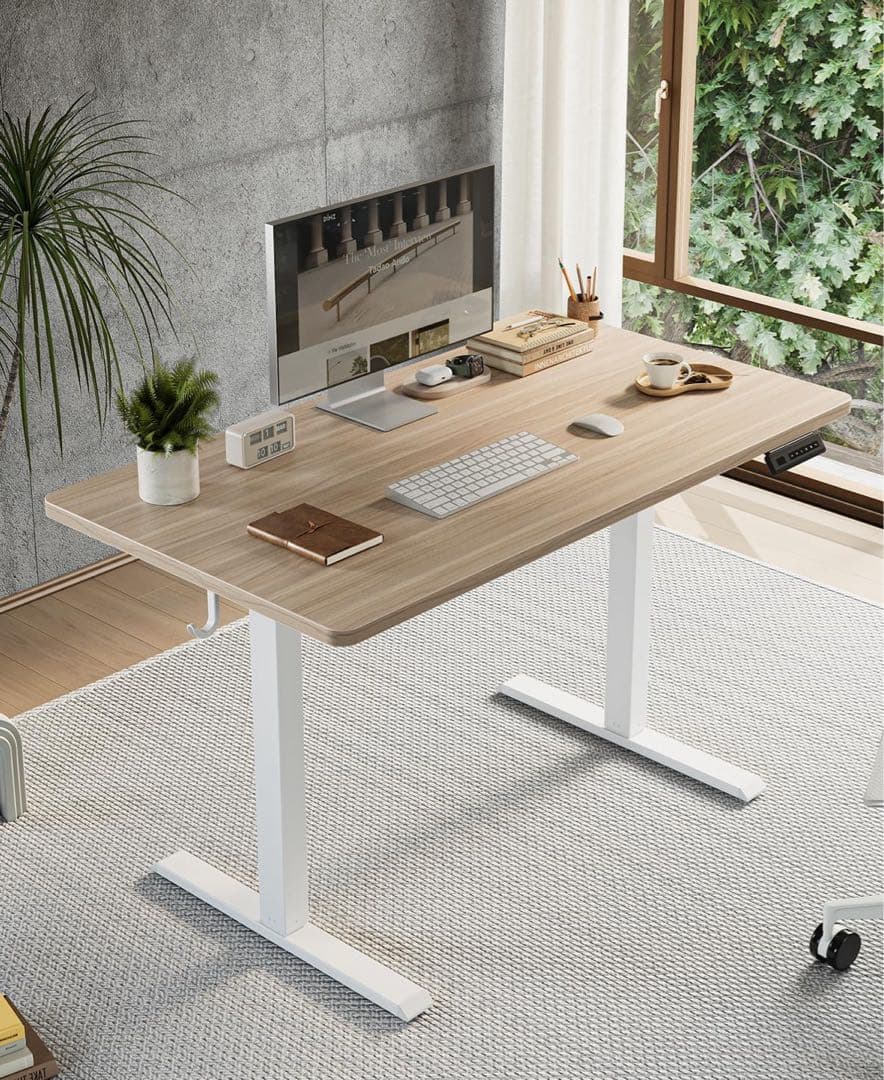 電動昇降機能付きパソコンデスク 120cm