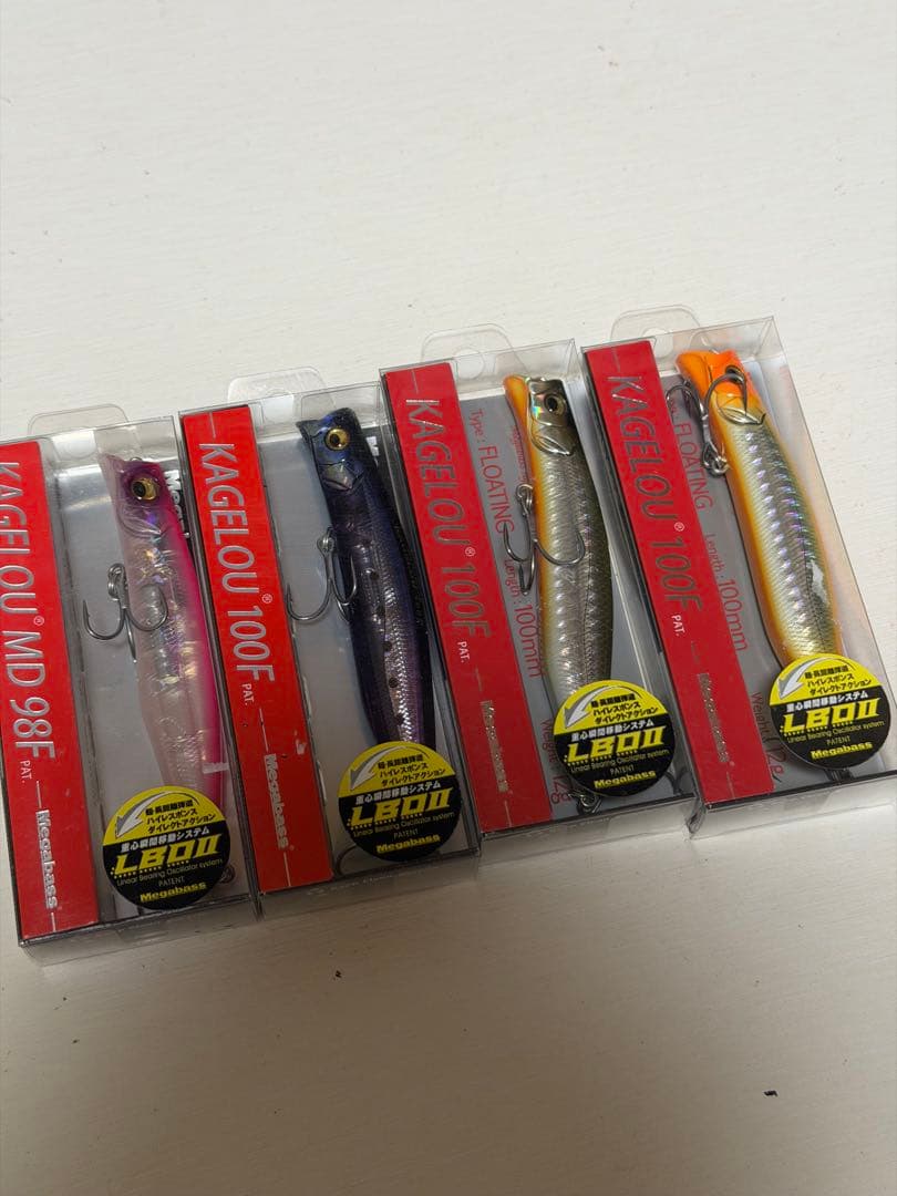 メガバス カゲロウ 100F、98F 4個セット