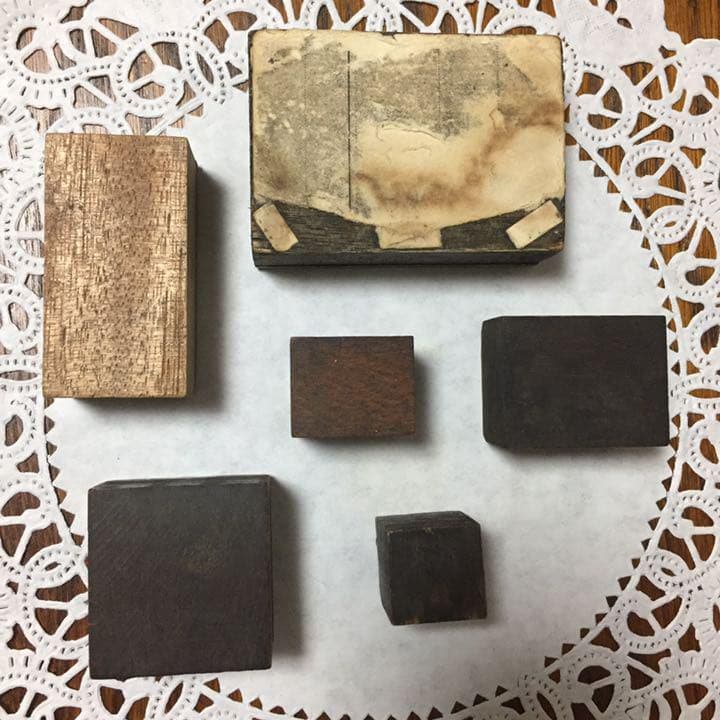 【33%OFF】新春セール♪フランスアンティーク☆コッパー銅製スタンプ6個ハンコ