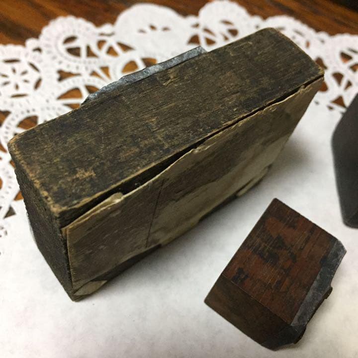 【33%OFF】新春セール♪フランスアンティーク☆コッパー銅製スタンプ6個ハンコ