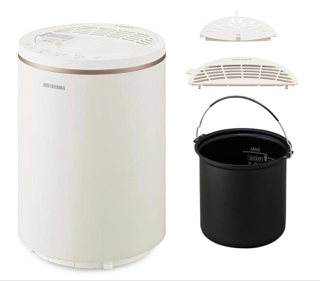 アイリスオーヤマ 加湿器 スチーム式/加湿量 400ml AHM-MH40-W