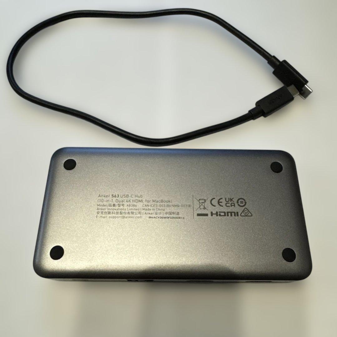 分配器・切替器 Anker 563 USB-C Hub 10-in-1 for MacBook