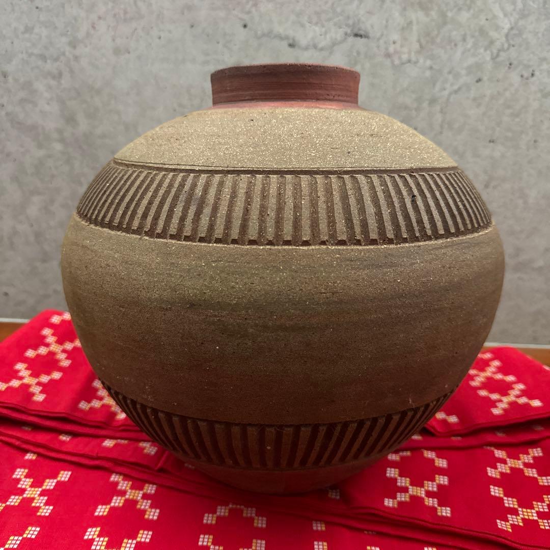 壺屋焼.素焼き.大壺