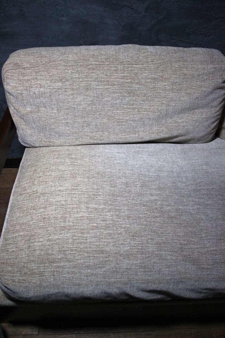 首都圏送無料〜ケユカフェザークッション 収納空間付き 20万 天然木 ソファ