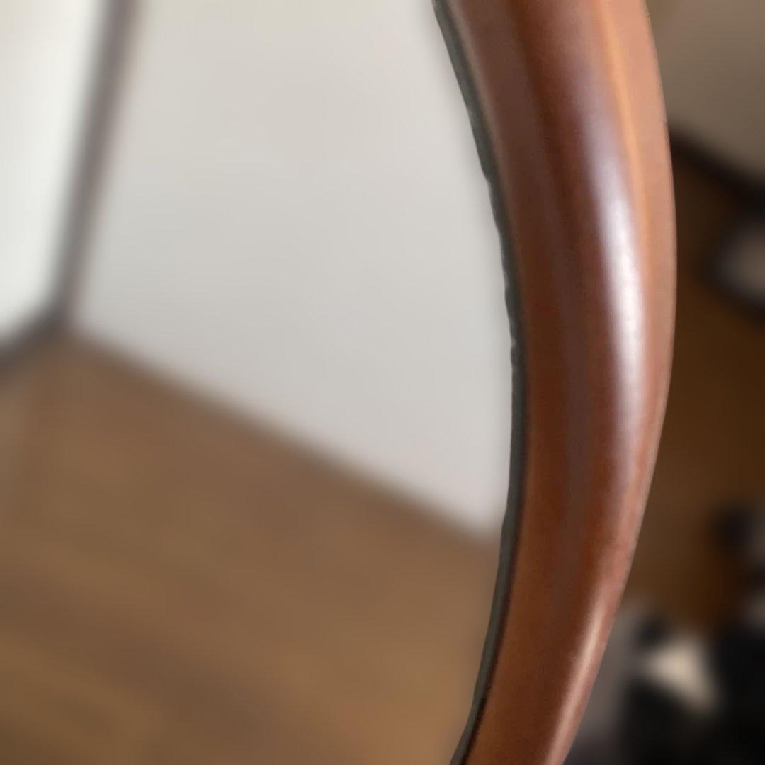 アーチ型木製ウォールミラー アンティーク調 ヴィンテージ ミラー 鏡 折りたたみ