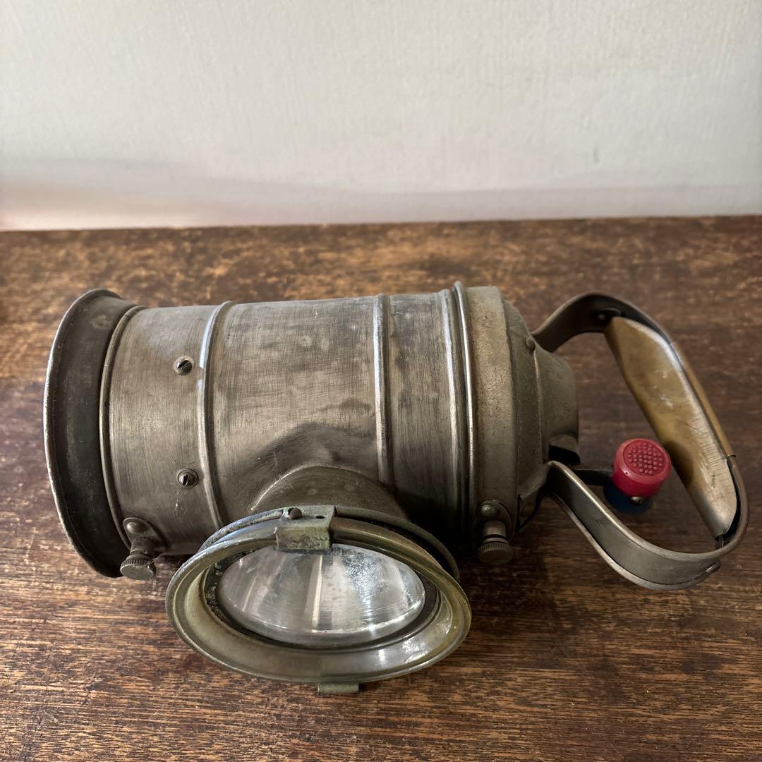 古い合図燈 ランタン(動作不可.欠品アリ.ジャンク品)カンテラ.国鉄.信号燈.