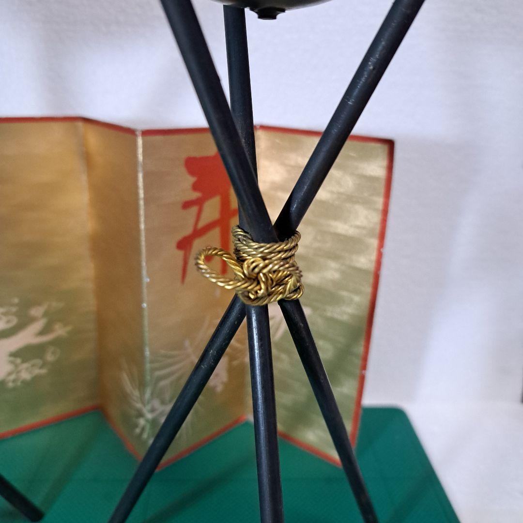 昭和レトロ銅製五月人形篝火