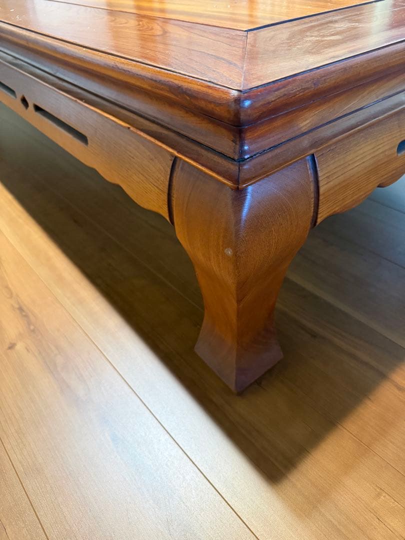 欅（ケヤキ）座卓 【送料込】たのメル便で安心配送