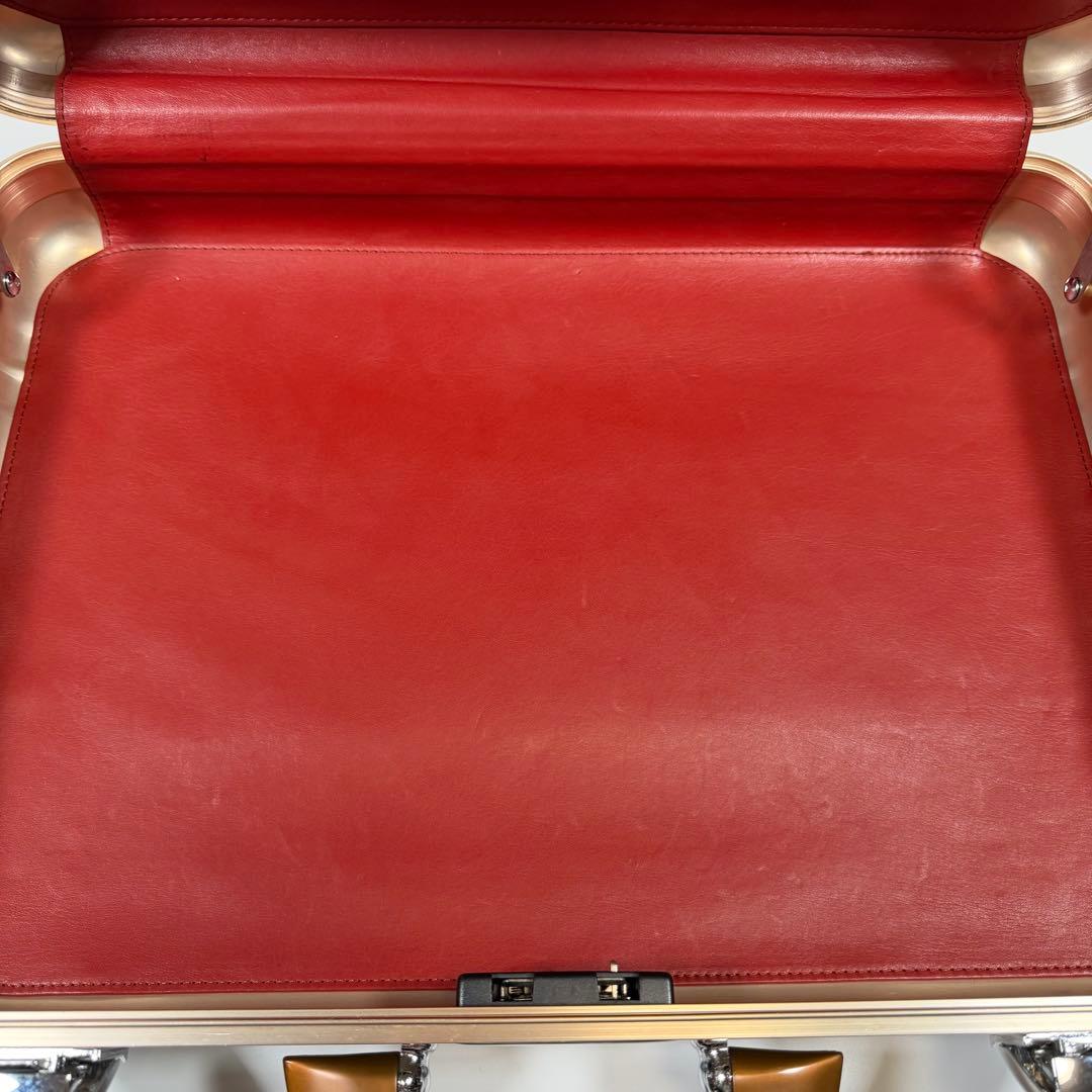 【希少色】ゼロハリバートン　アタッシュケース　ダイヤルロック　シャンパンゴールド