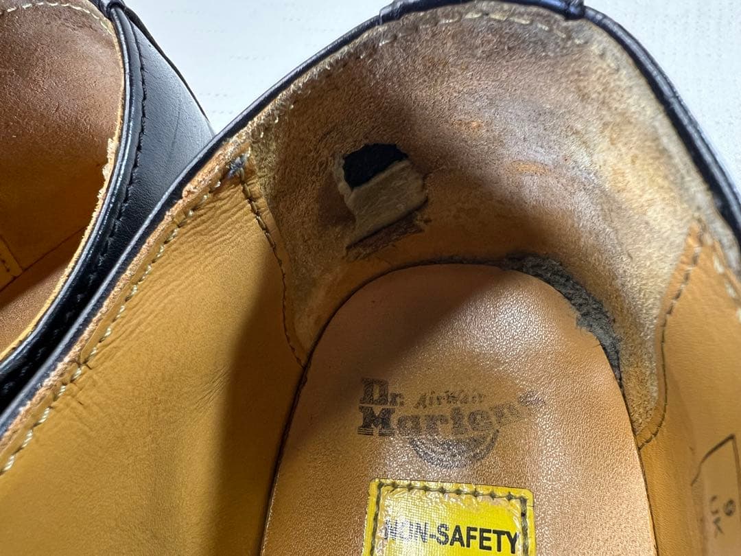UK9_28cm Dr.Martens スチールトゥ 3EYESHOE 3ホール