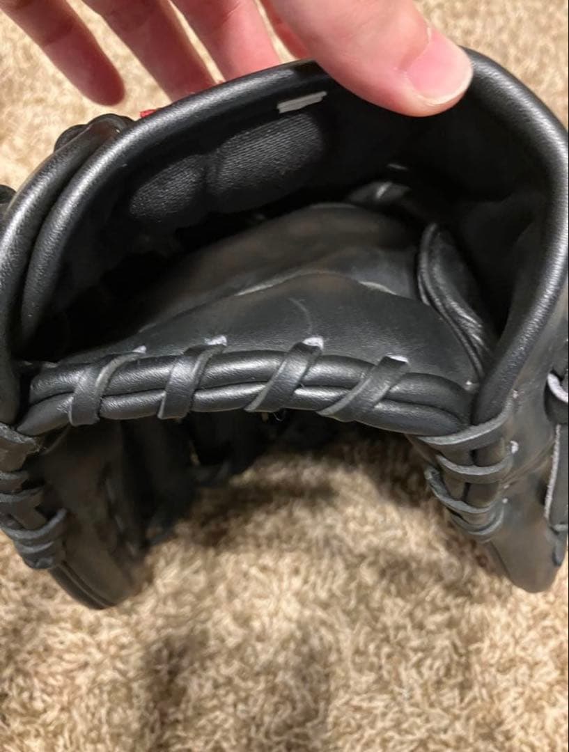 [即戦力] 内野手 小ユニ Rawlings 硬式野球グローブ 黒