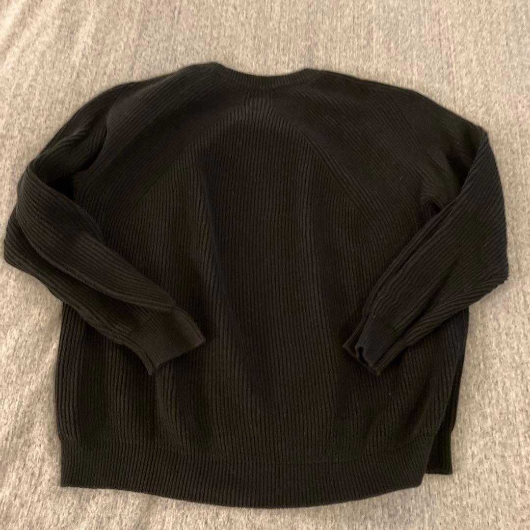 朝*龍様 BATONER 日本製綿100%ブラックセーター