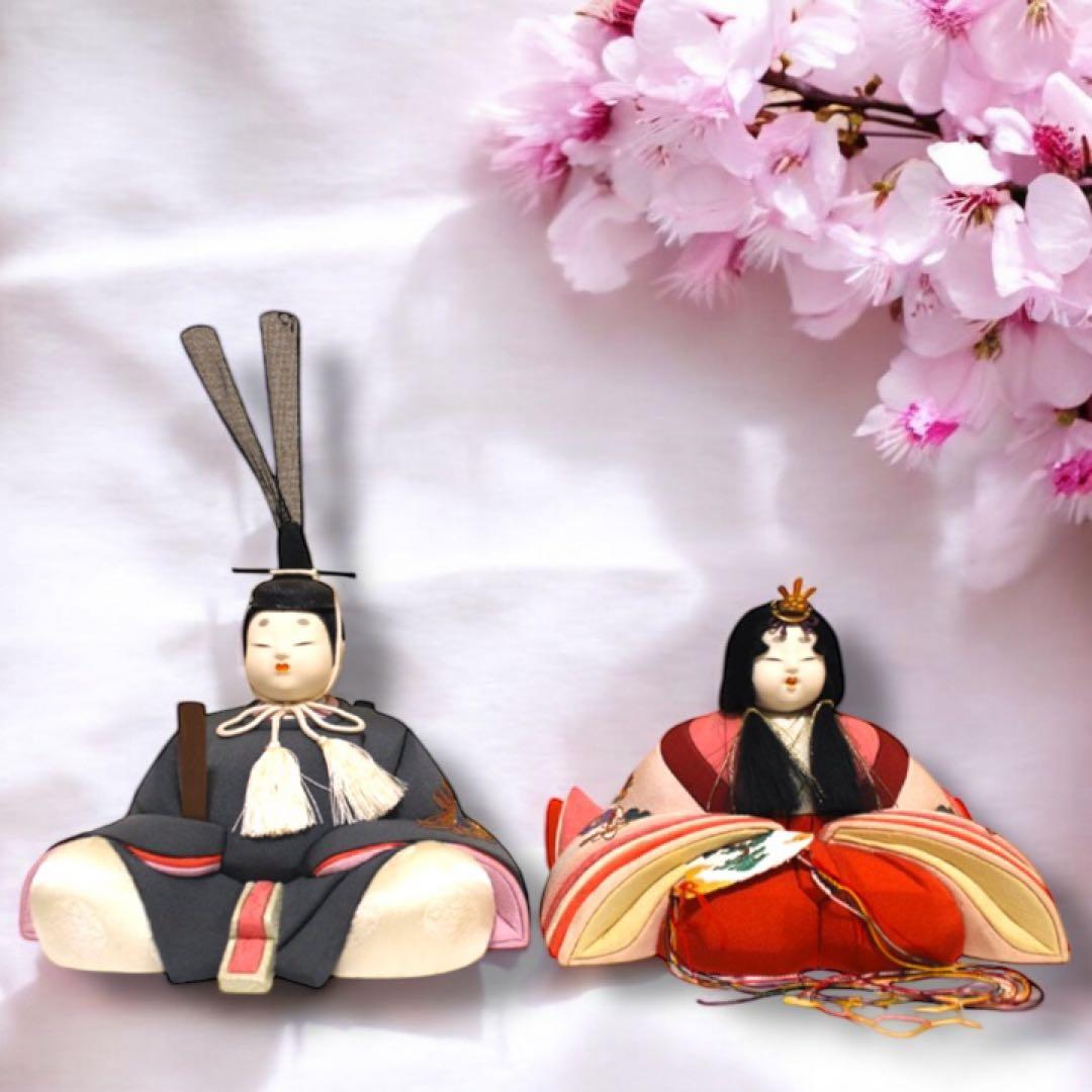 え 雛人形 無形文化財人形師 鈴木賢一 天宇 共箱 江戸 木目込み 人形