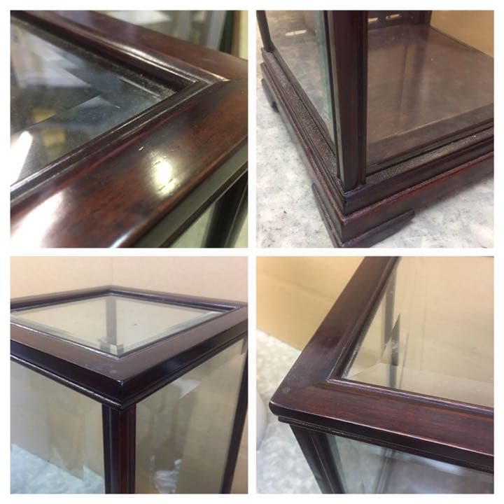特殊ガラスケース 紫檀ガラスケース