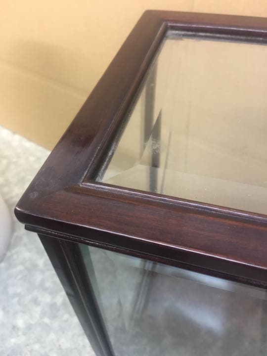 特殊ガラスケース 紫檀ガラスケース