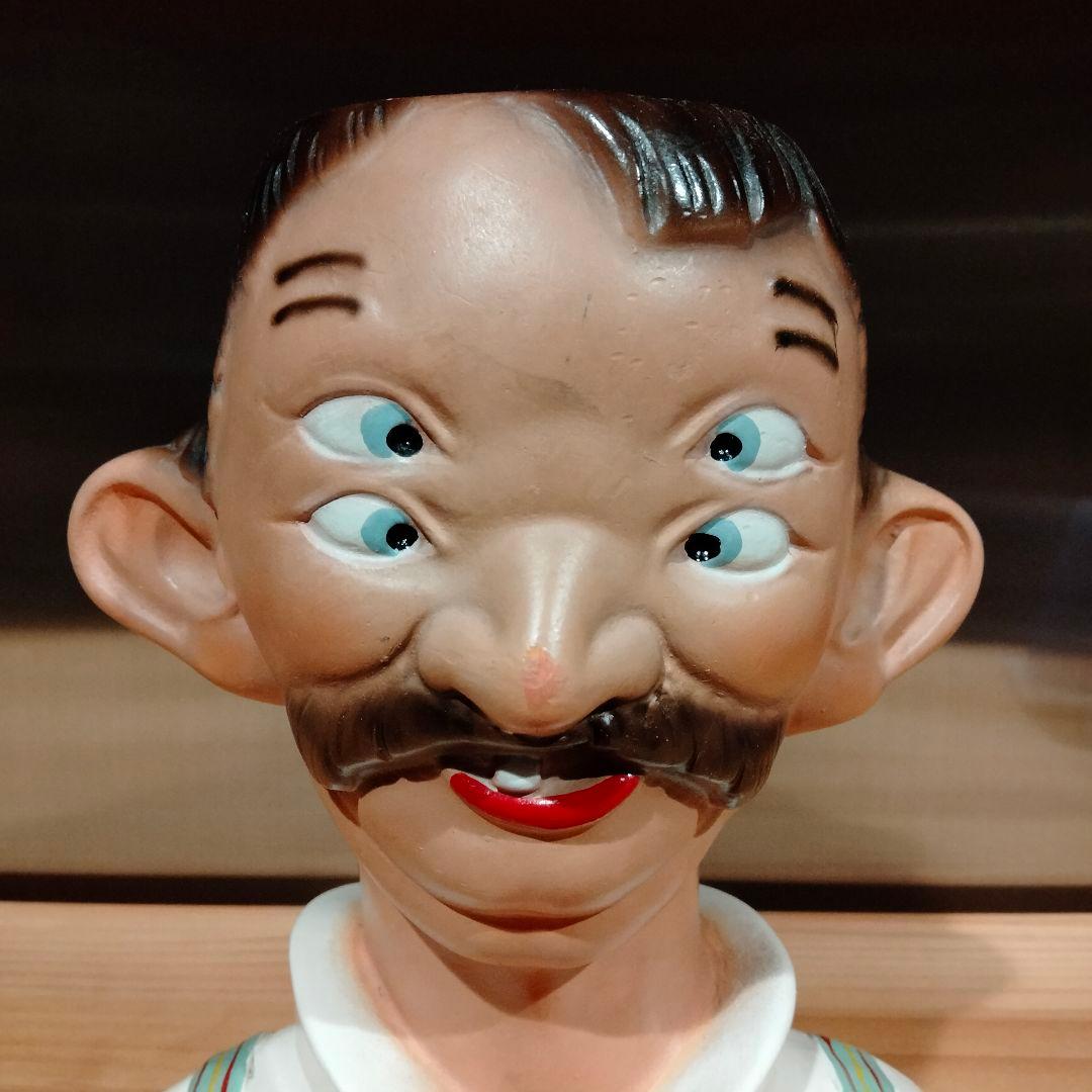 美品 ビンテージ 四つ目　4つ目　置物　ミッドセンチュリー　酔っ払い