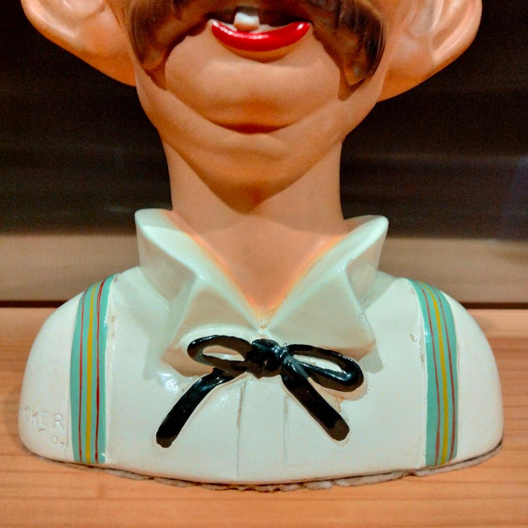 美品 ビンテージ 四つ目　4つ目　置物　ミッドセンチュリー　酔っ払い