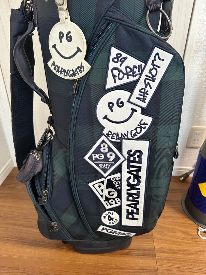 稀少モデル　人気完売品★パーリーゲイツ　ブラックウォッチ　キャディバッグ