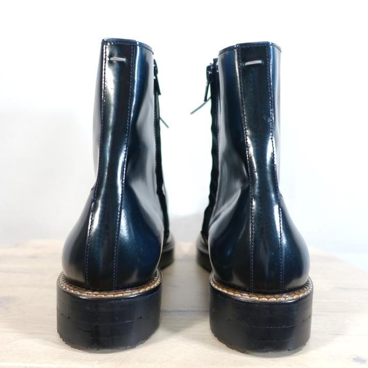 ●kyo●マルタンマルジェラ　サイドジップ　レースアップブーツ　margi