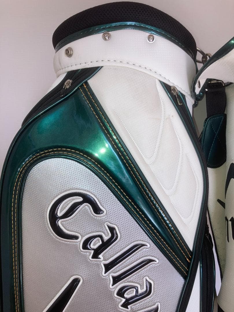Callaway　キャロウェイ　キャディバッグ　カラー：ホワイト／ダークグリーン
