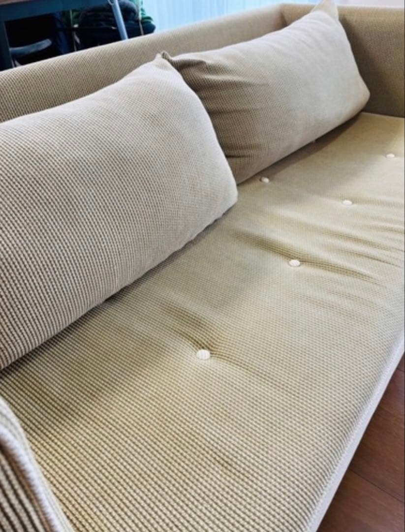 3人掛けソファ ベージュ コーデュロイ