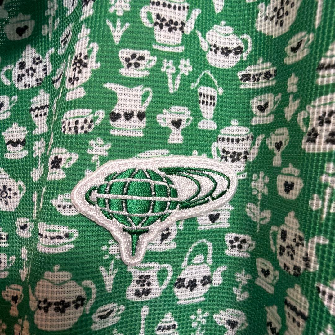 LIBERTY ティーポット柄 ポロシャツ