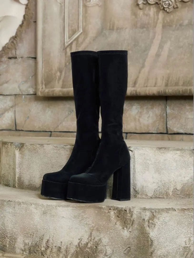 ダーリッチ　Darich ウルトラストレッチレザーロングブーツ