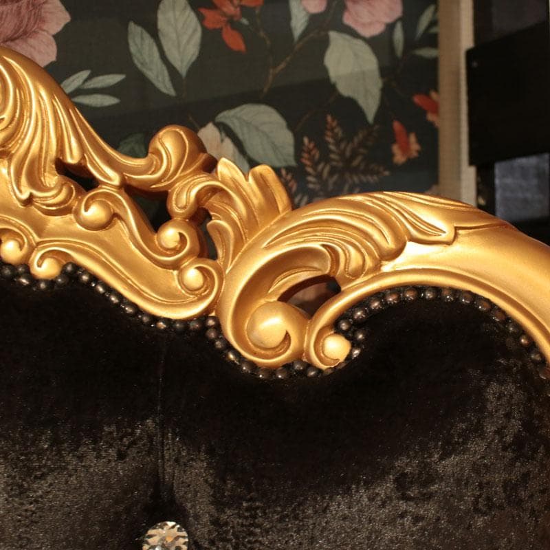 クイーンチェア ソファ ブラック 一人掛け インテリア 682-178