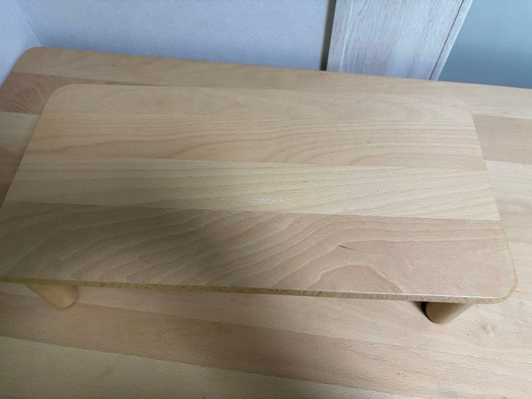 【8/4まで】無印良品　ブナ材デスク・幅１２０ｃｍ　ブナ材デスク用上置き棚付き