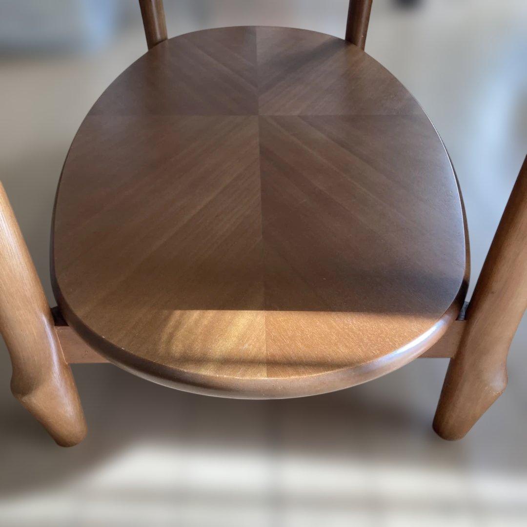 マルニ木工　オーバル　木製ガラステーブル　センターテーブル