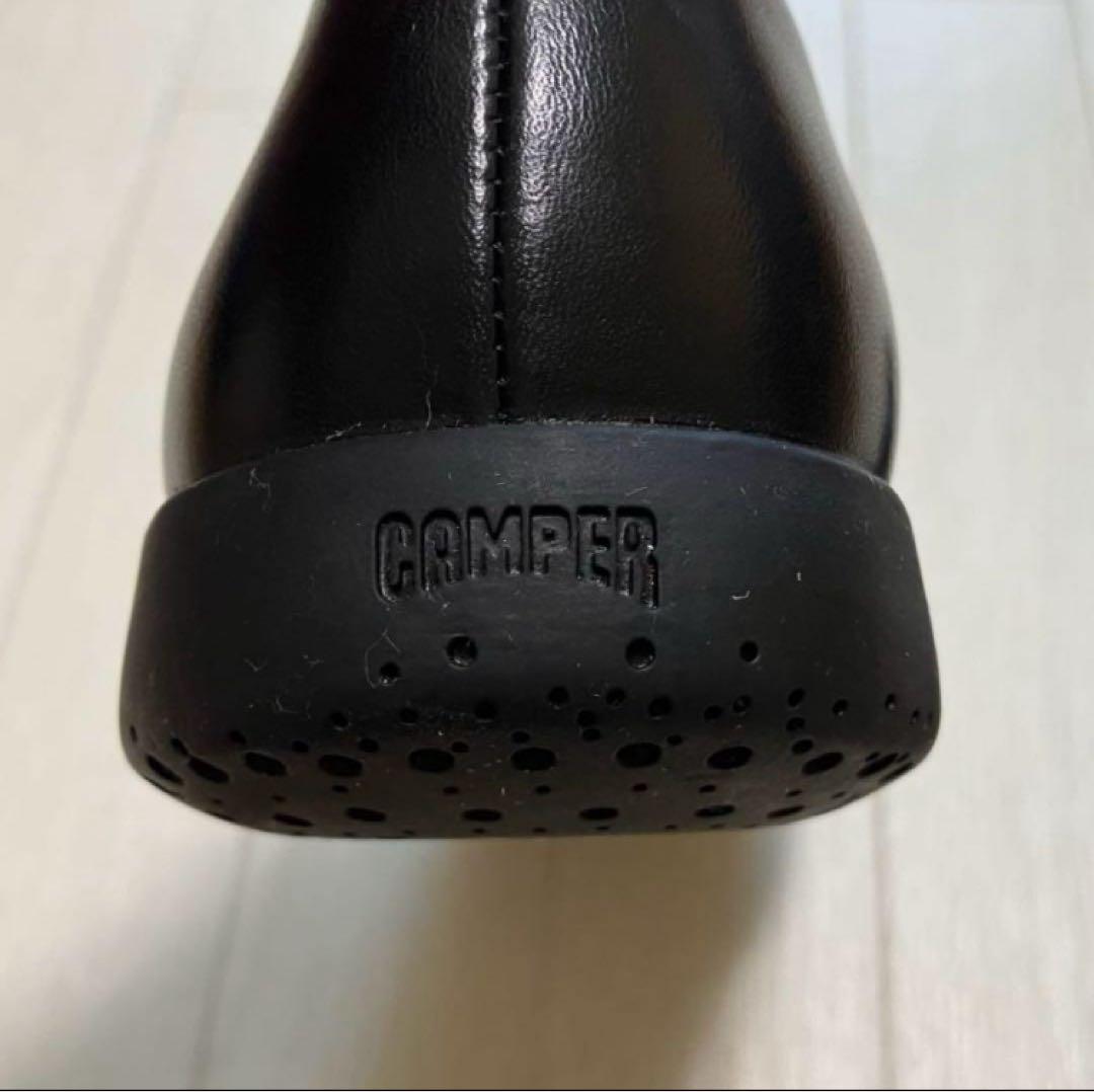 【美品】カンペール CAMPER スパイラルコメット フラットシューズ36黒