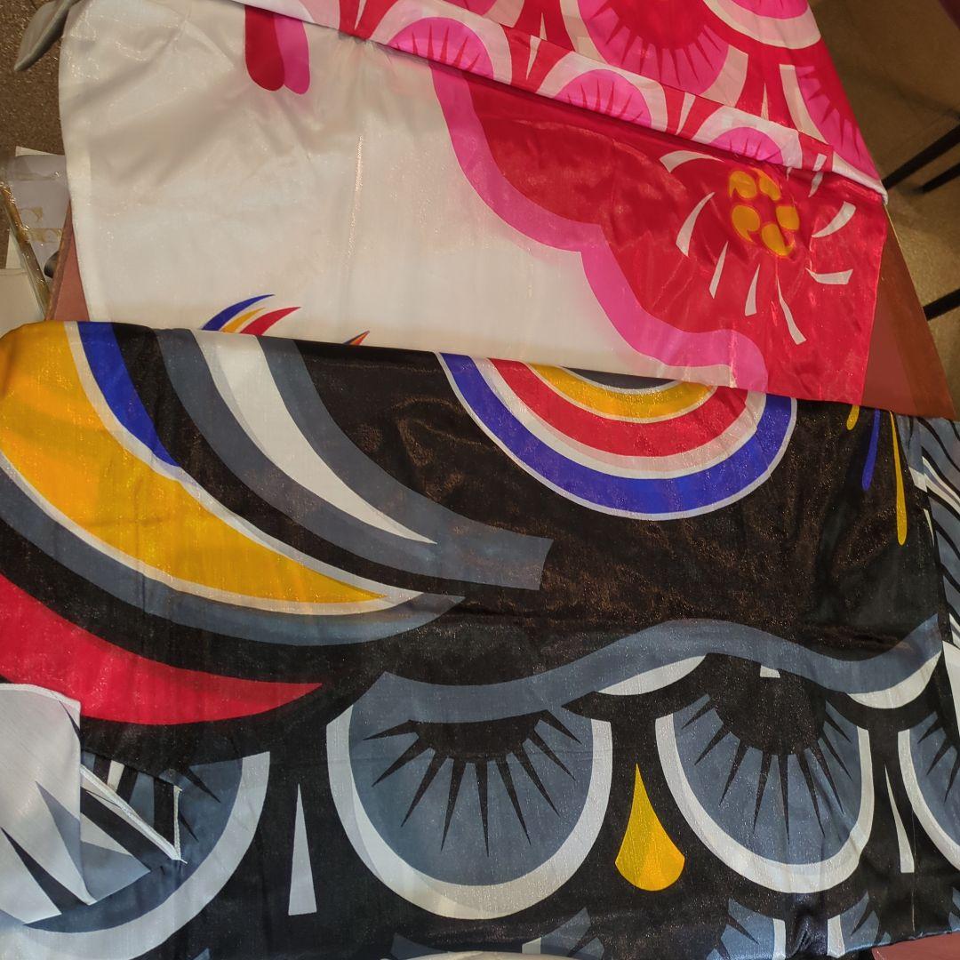 太郎鯉　吹き流し５色5Ｍ、黒鯉5Ｍ、赤鯉４Ｍ、金具付きセット