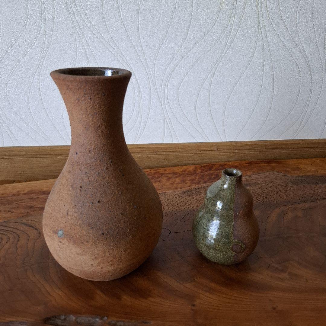 壺　つぼ　一輪挿し　親子壺