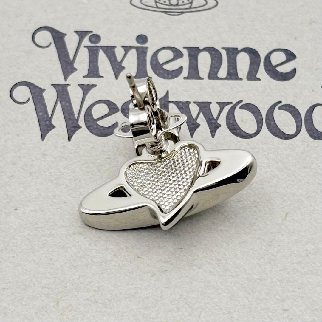 新品 ヴィヴィアンウエストウッド ディアマンテ ハート ピアス ブラック 片耳