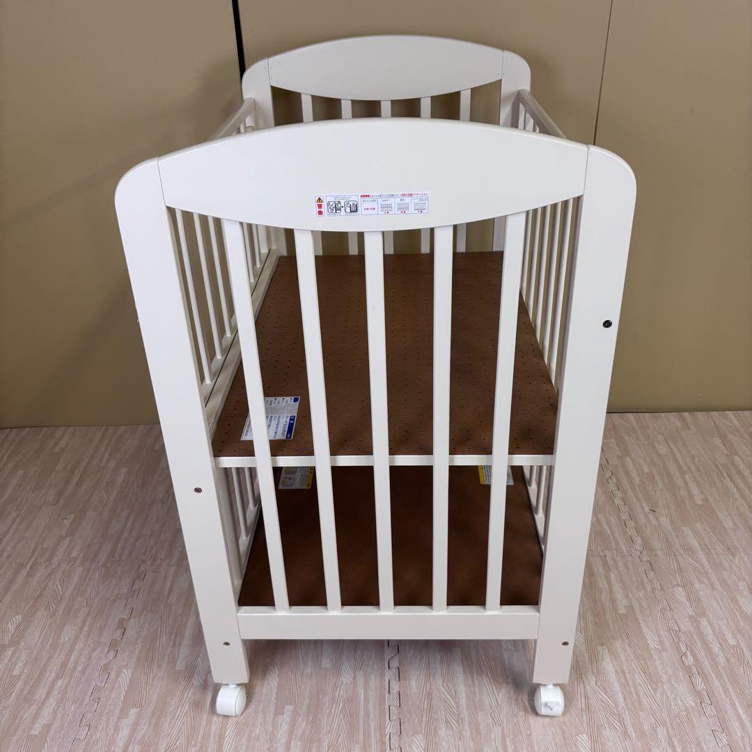 ☆除菌清掃済☆　☆美品☆　カトージ　ミニ立ちベッド　プチバニラ　ハイタイプ