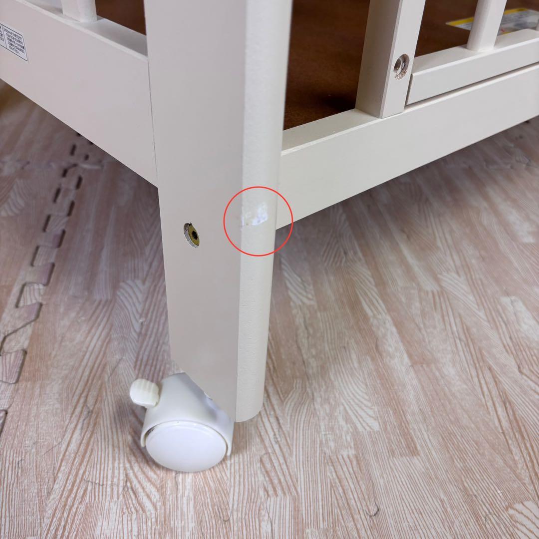 ☆除菌清掃済☆　☆美品☆　カトージ　ミニ立ちベッド　プチバニラ　ハイタイプ