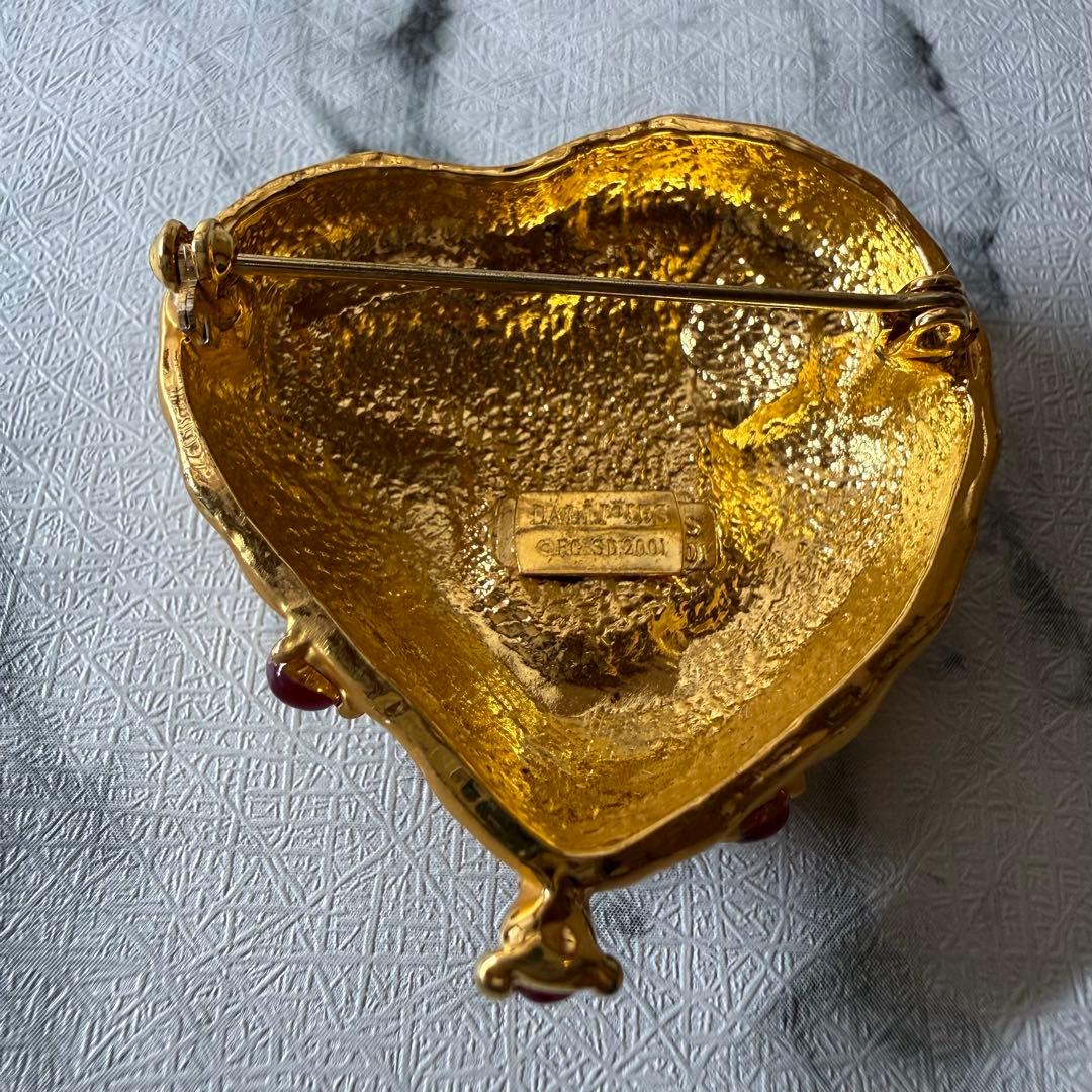 【訳あり/希少】DALI JOIES ダリ「王家の心臓」ブローチ 復刻品