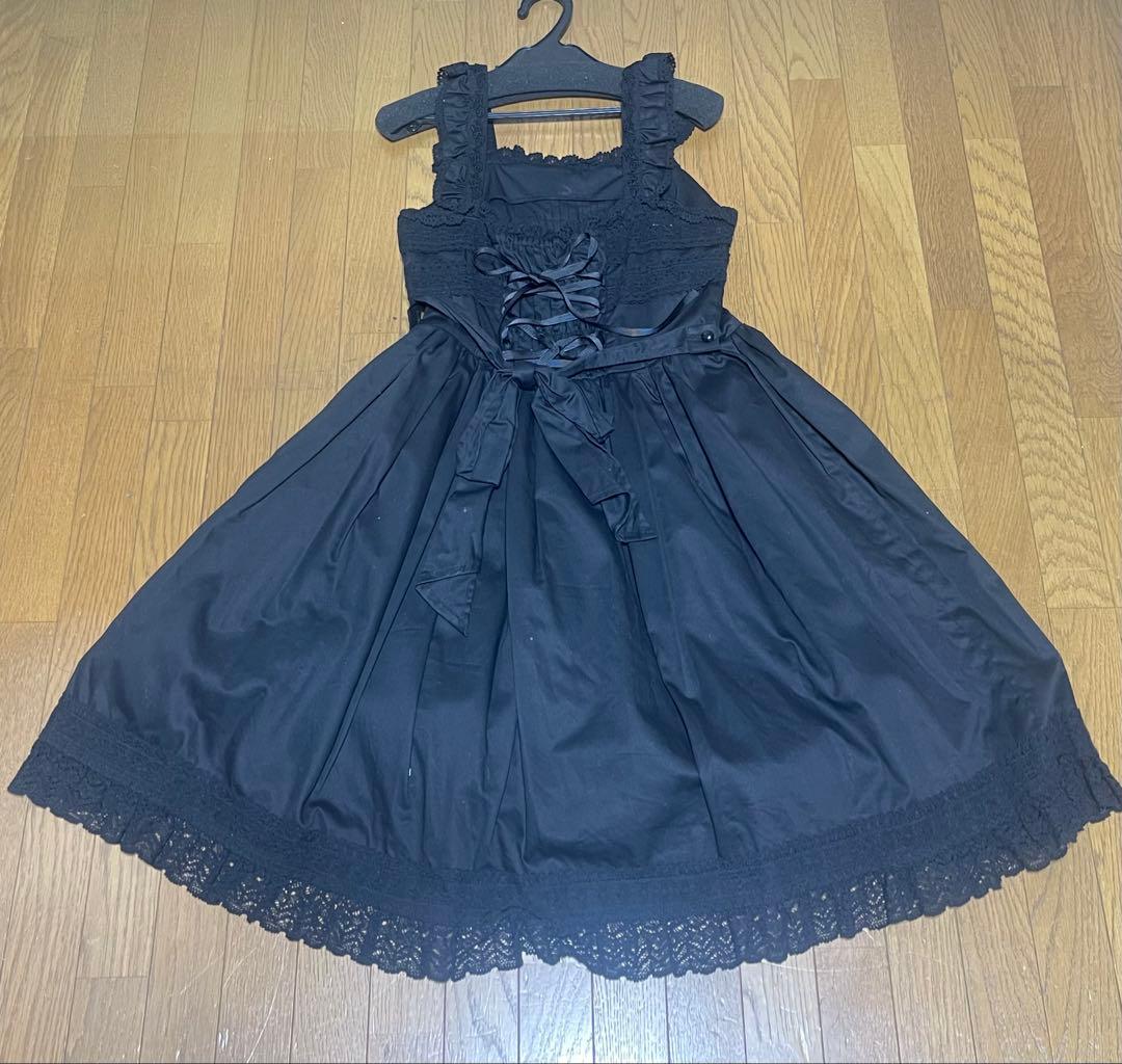 ALICE and the PIRATES 黒 リボン ゴシックロリータ JSK